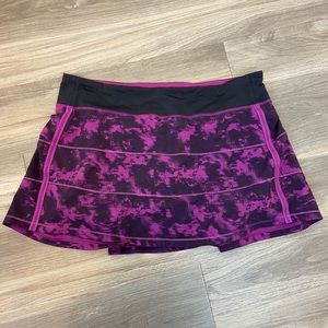 lululemon pleated skort athletic purple sz 12